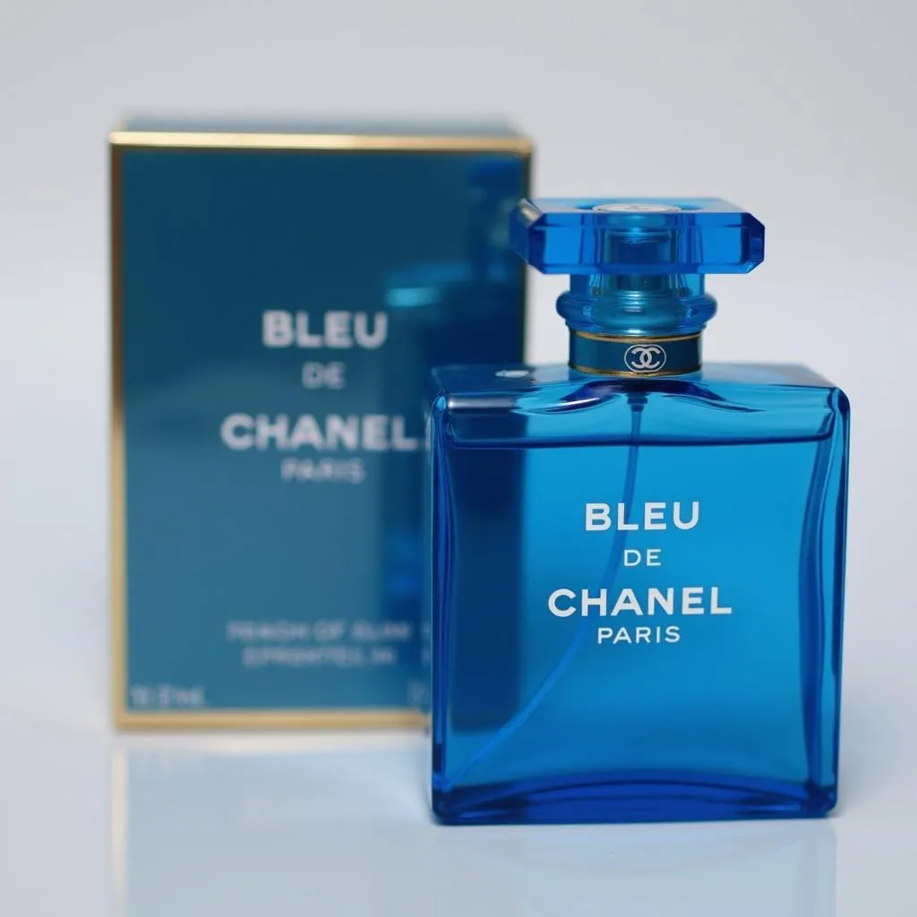 Bleu de Chanel Paris bottle and box