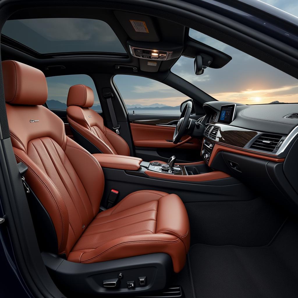 Luxurious Interior of the BMW X6