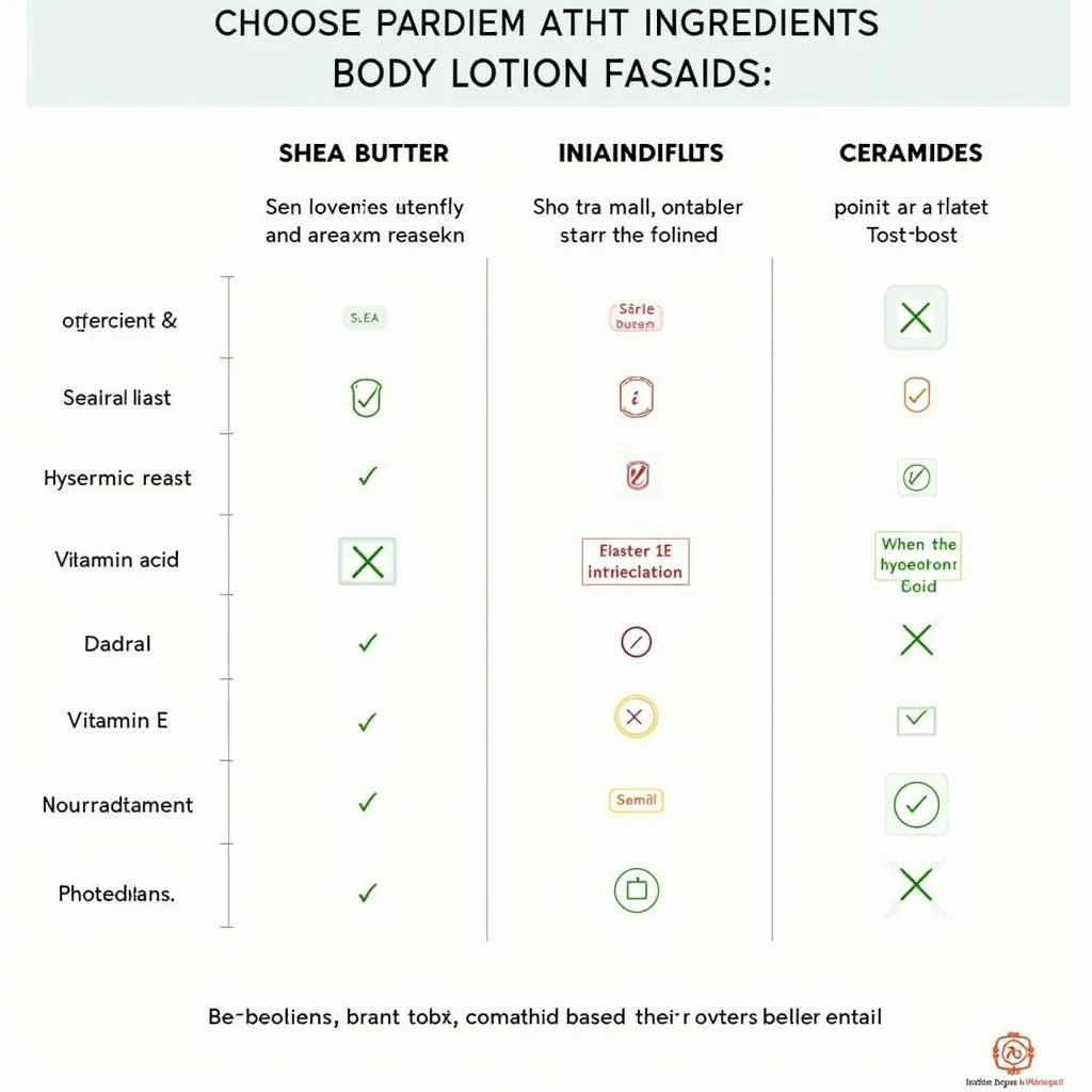 Best body lotion ingredients