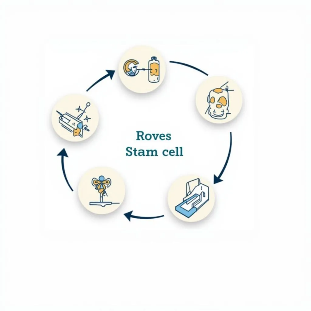 Bone marrow transplant procedure illustration