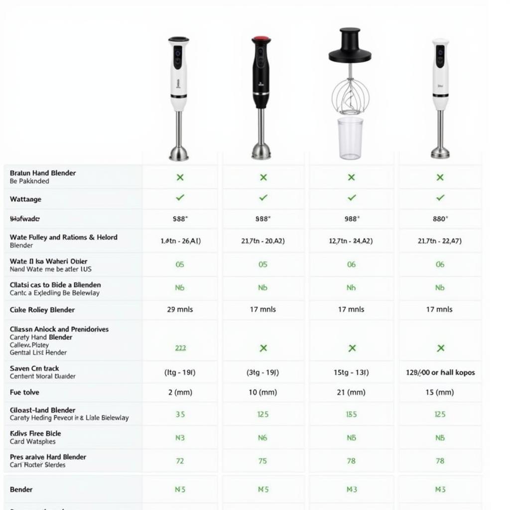 Braun Hand Blender Models Comparison