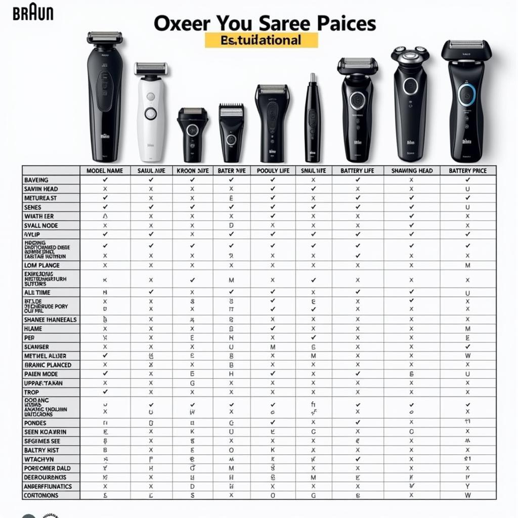 Comparing Braun Shaver Models