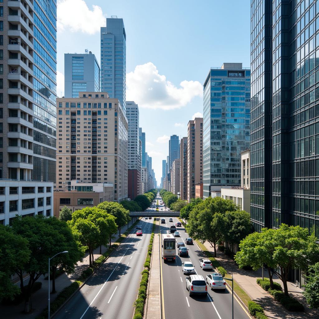 Brazil's economic growth reflected in modern cityscape