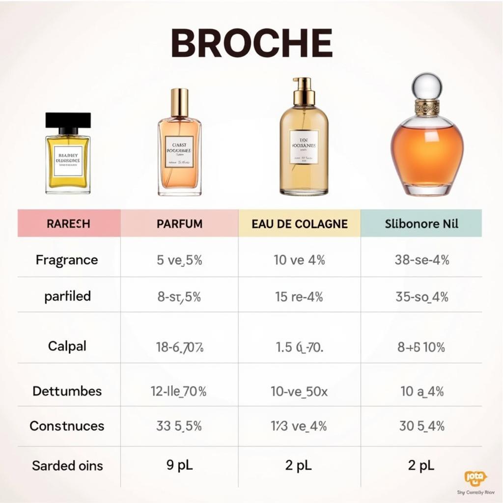 Broche Perfume Concentration Guide