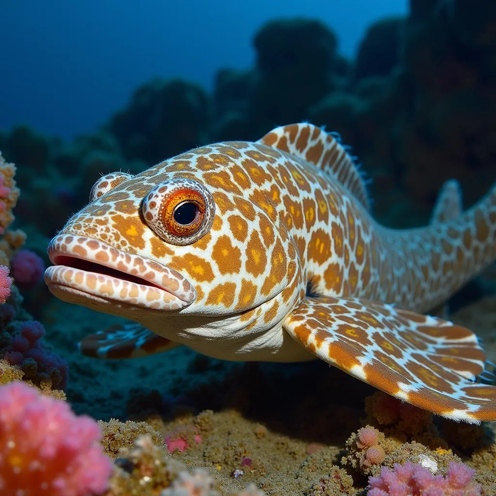 Brown Marbled Grouper in Natural Habitat