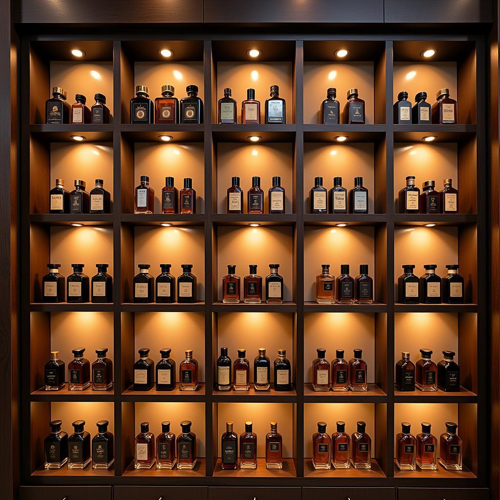 Brown Perfumes on Display