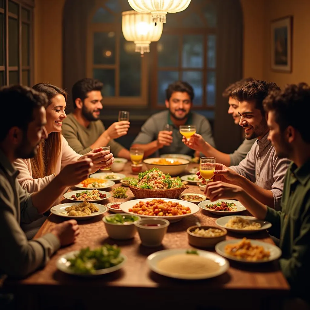 Sharing Food at a Pakistani Daba