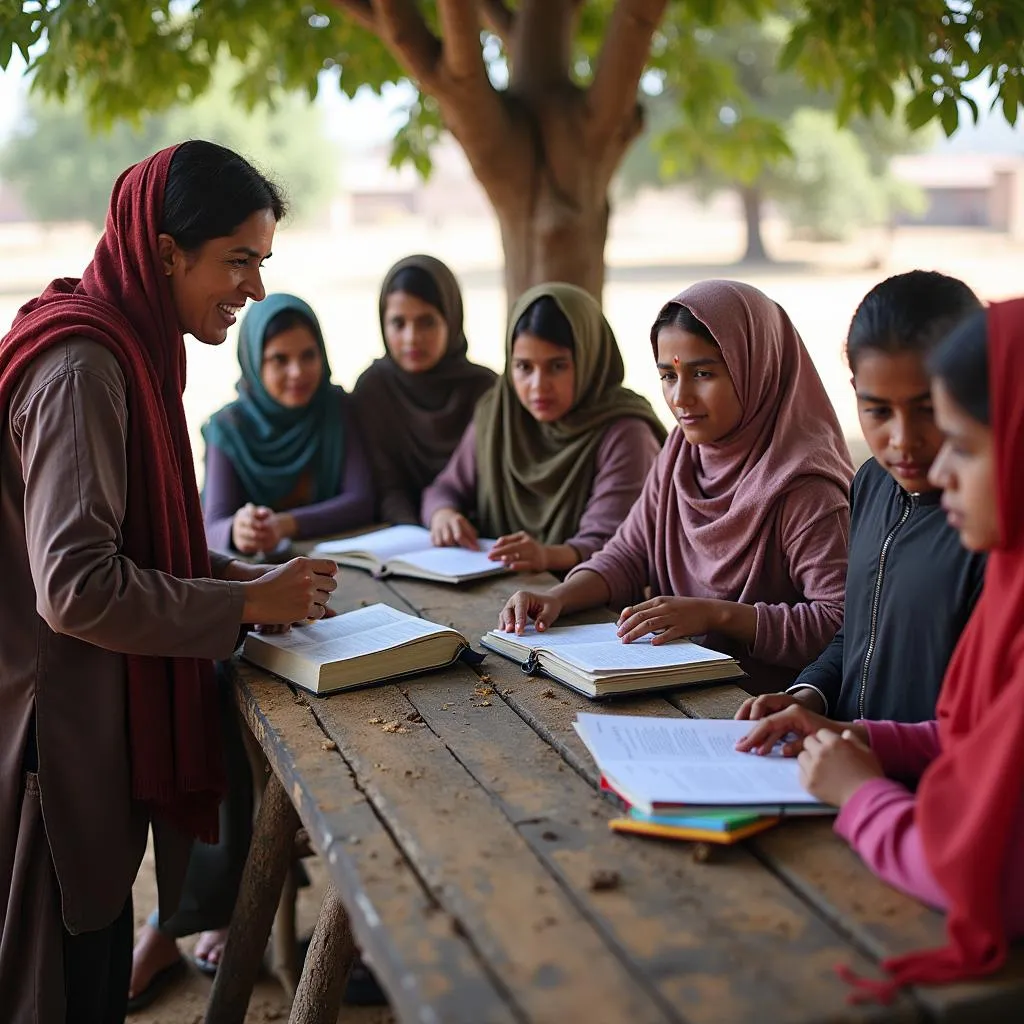 Bunyad Literacy Class Rural Pakistan