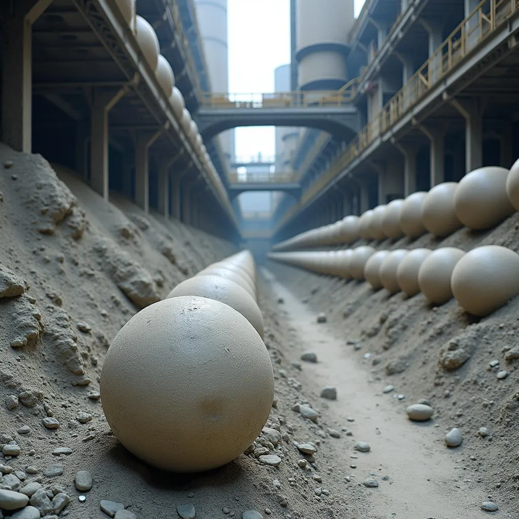 CA Balls in Cement Factory