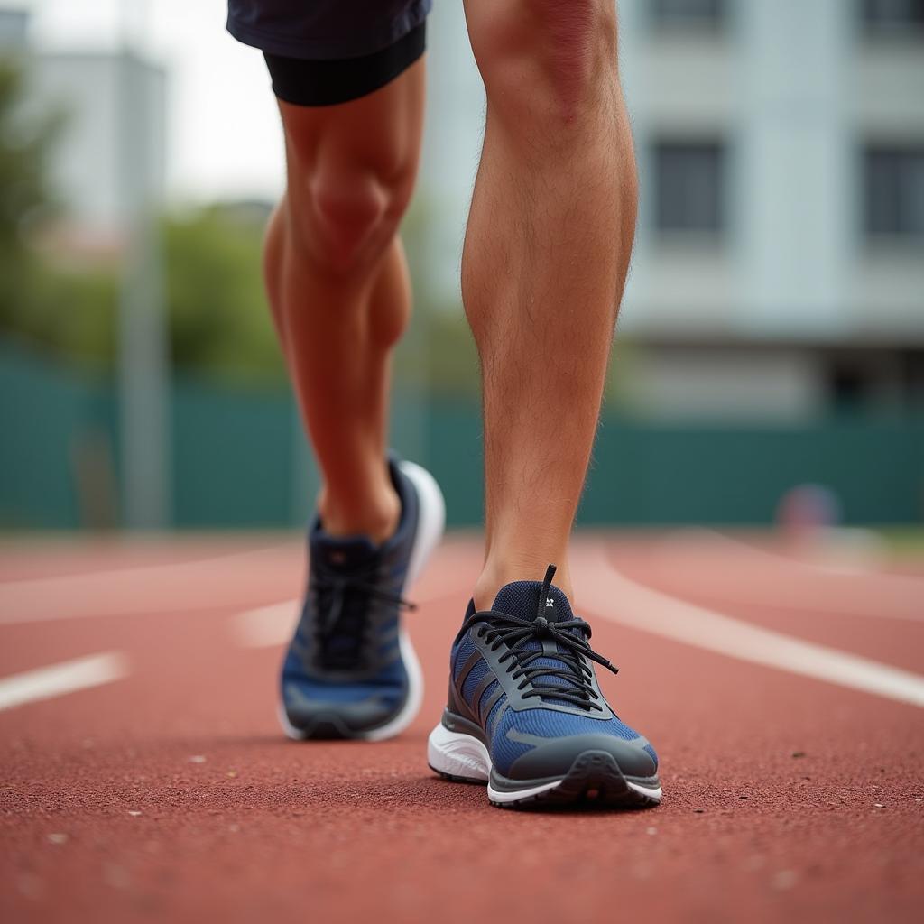 CA Sports Running Shoes on Track