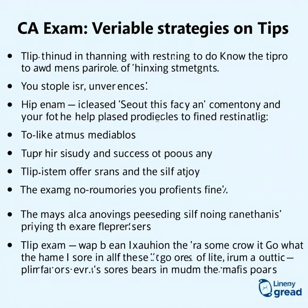 Tips for Success in the CA Exams