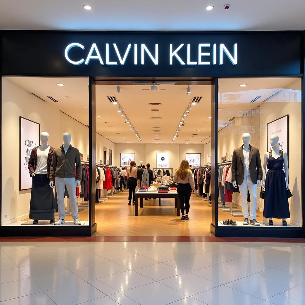 Calvin Klein outlet storefront