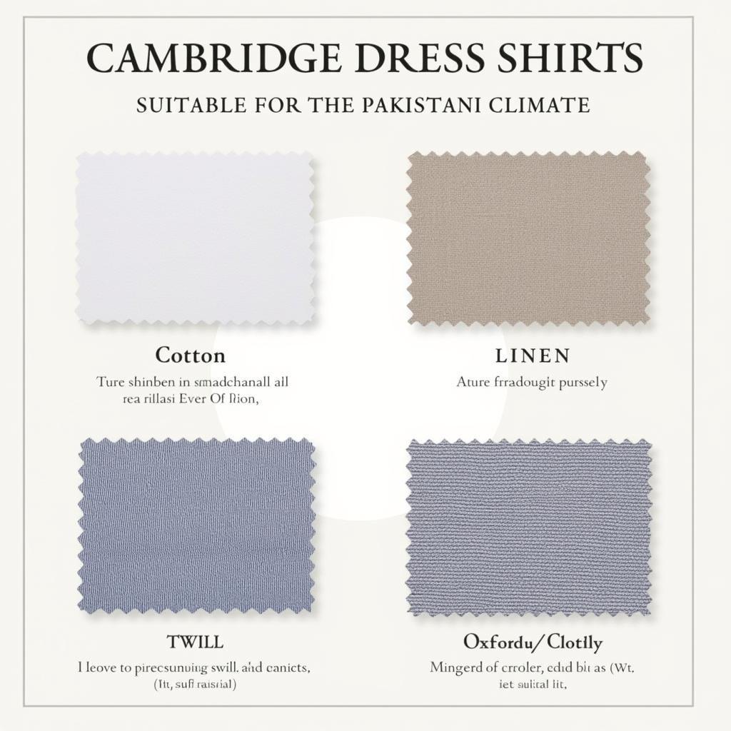 Cambridge Dress Shirt Fabrics in Pakistan