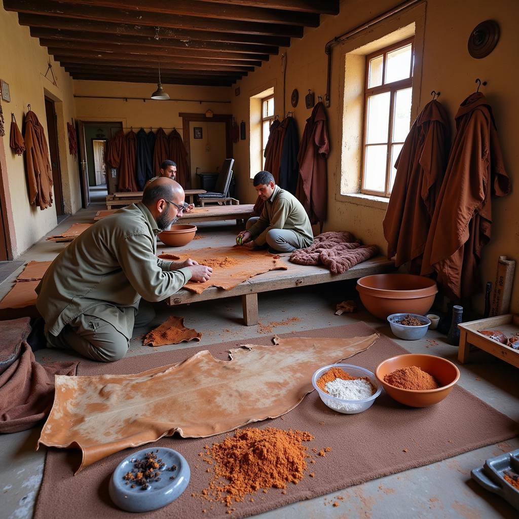 Camel Leather Tanning Process in Pakistan