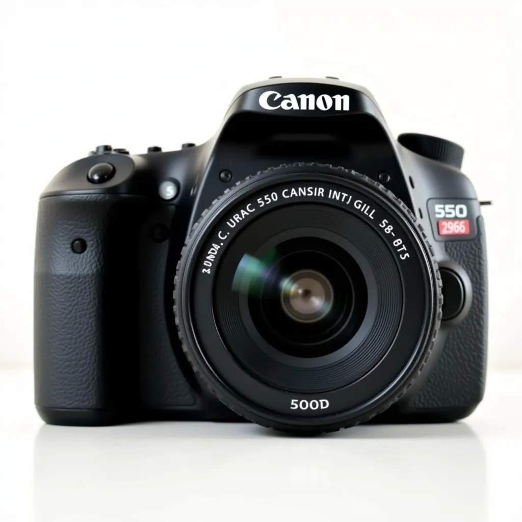 Canon 550D with lens