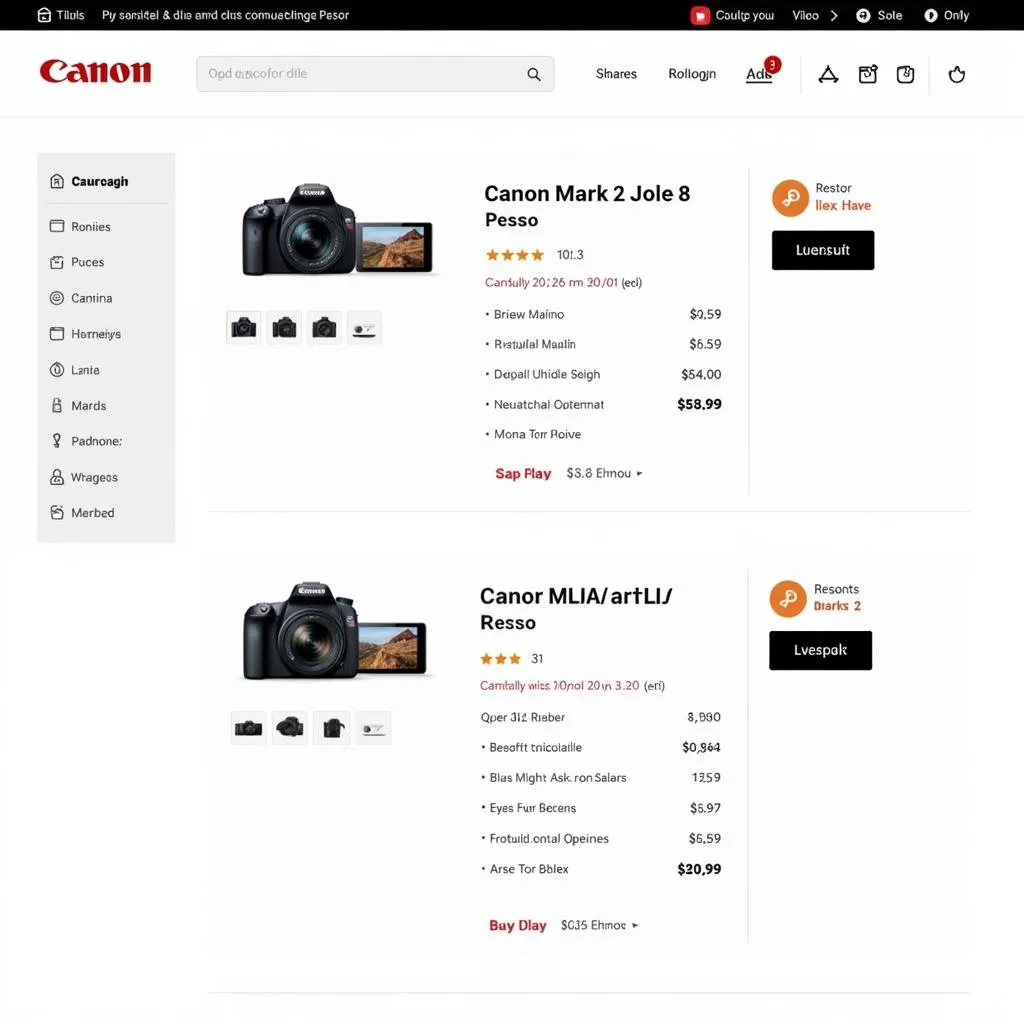 Canon Mark 2 Price Comparison