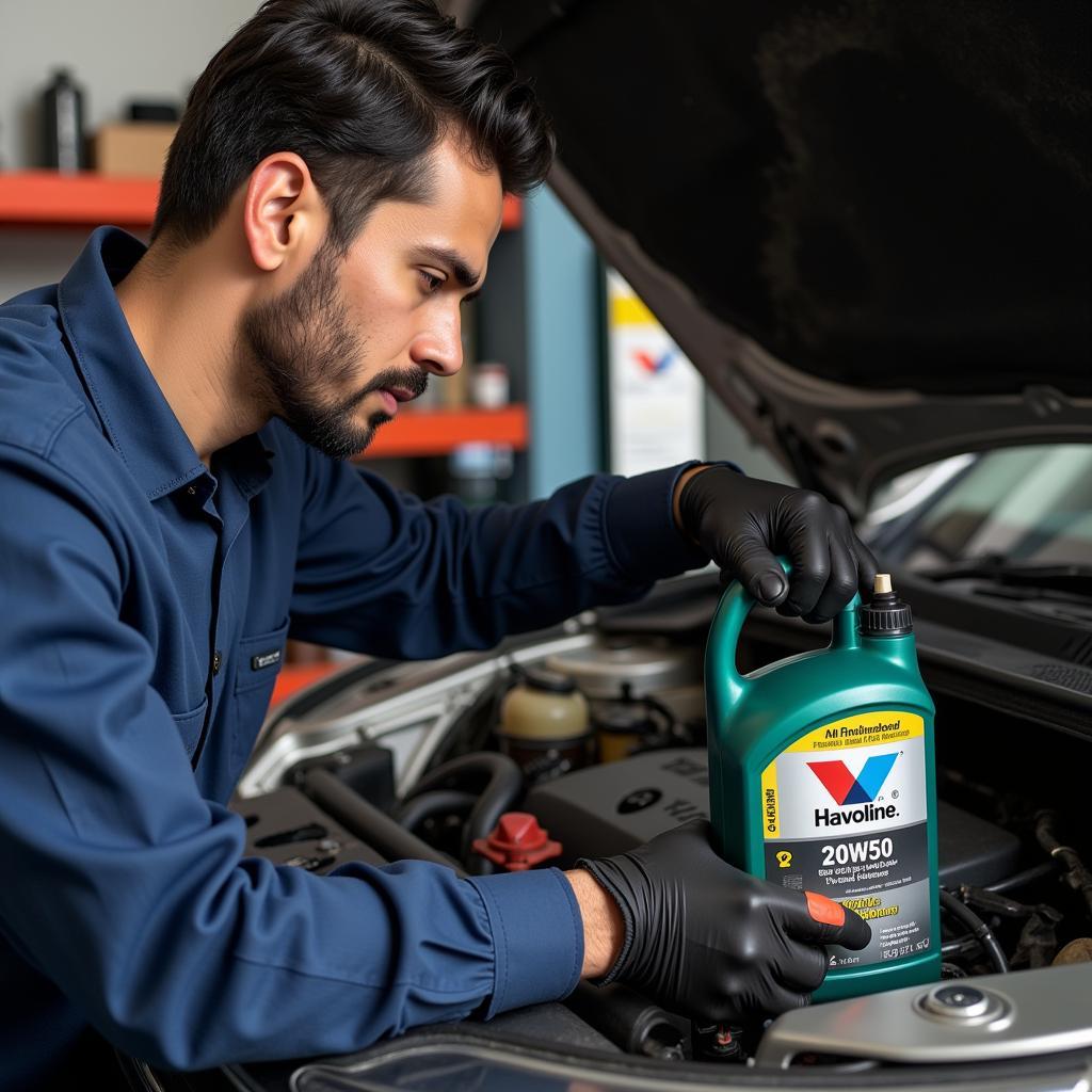 Changing Engine Oil in Pakistan