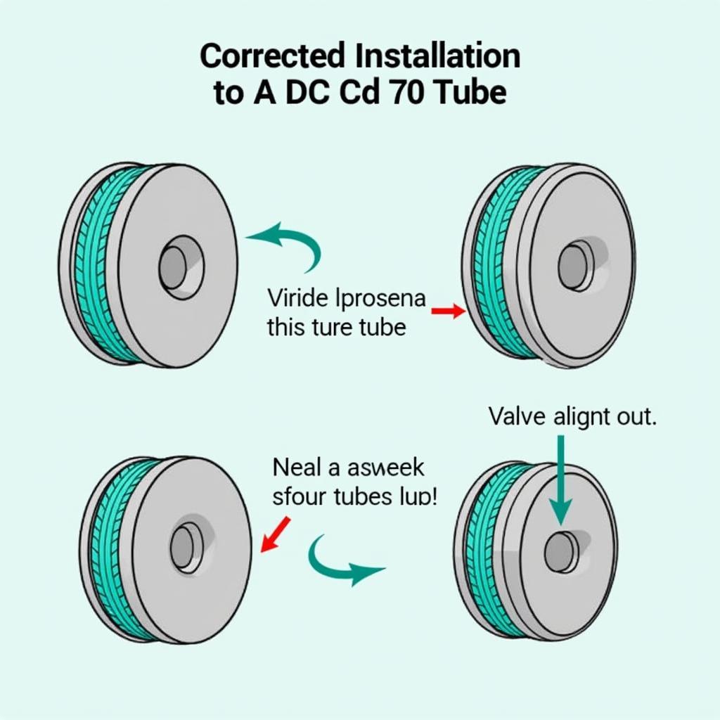 CD 70 Tyre Tube Installation