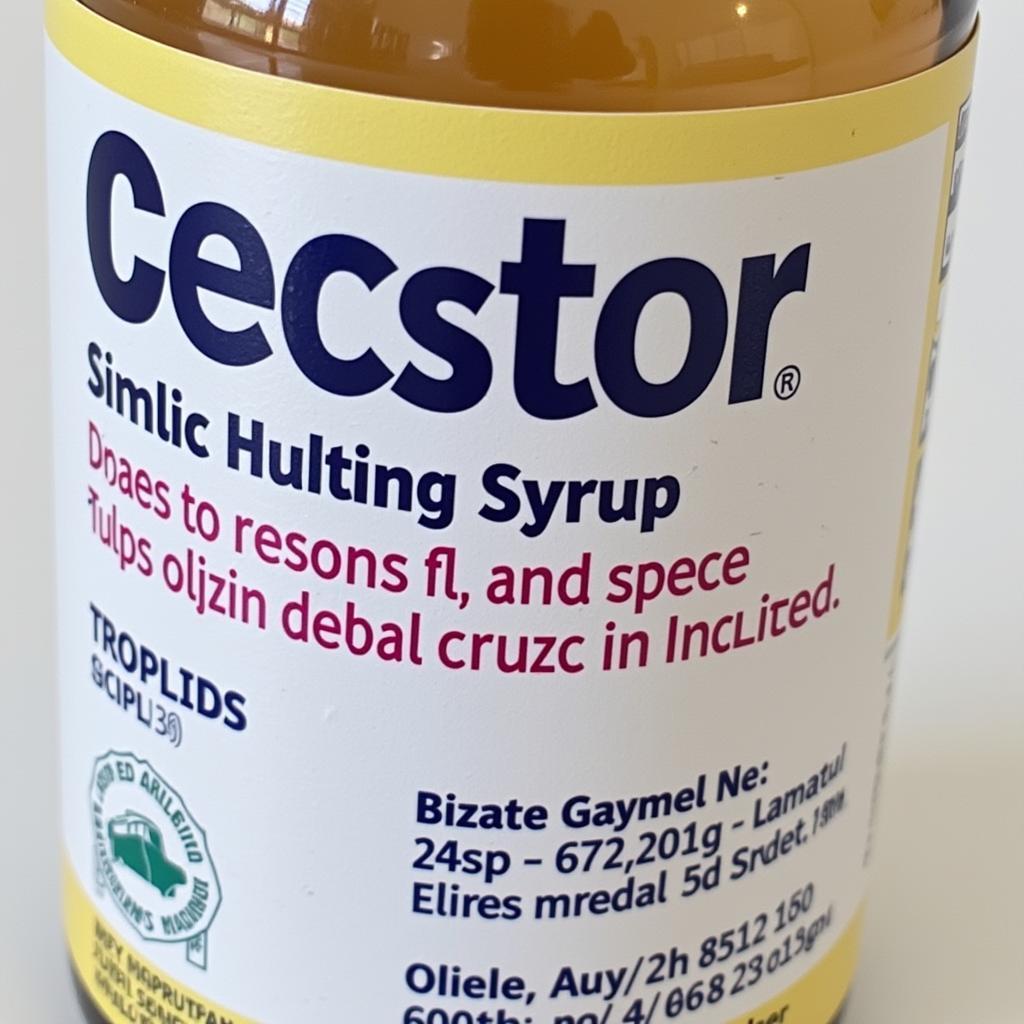 Ceclor Syrup Packaging