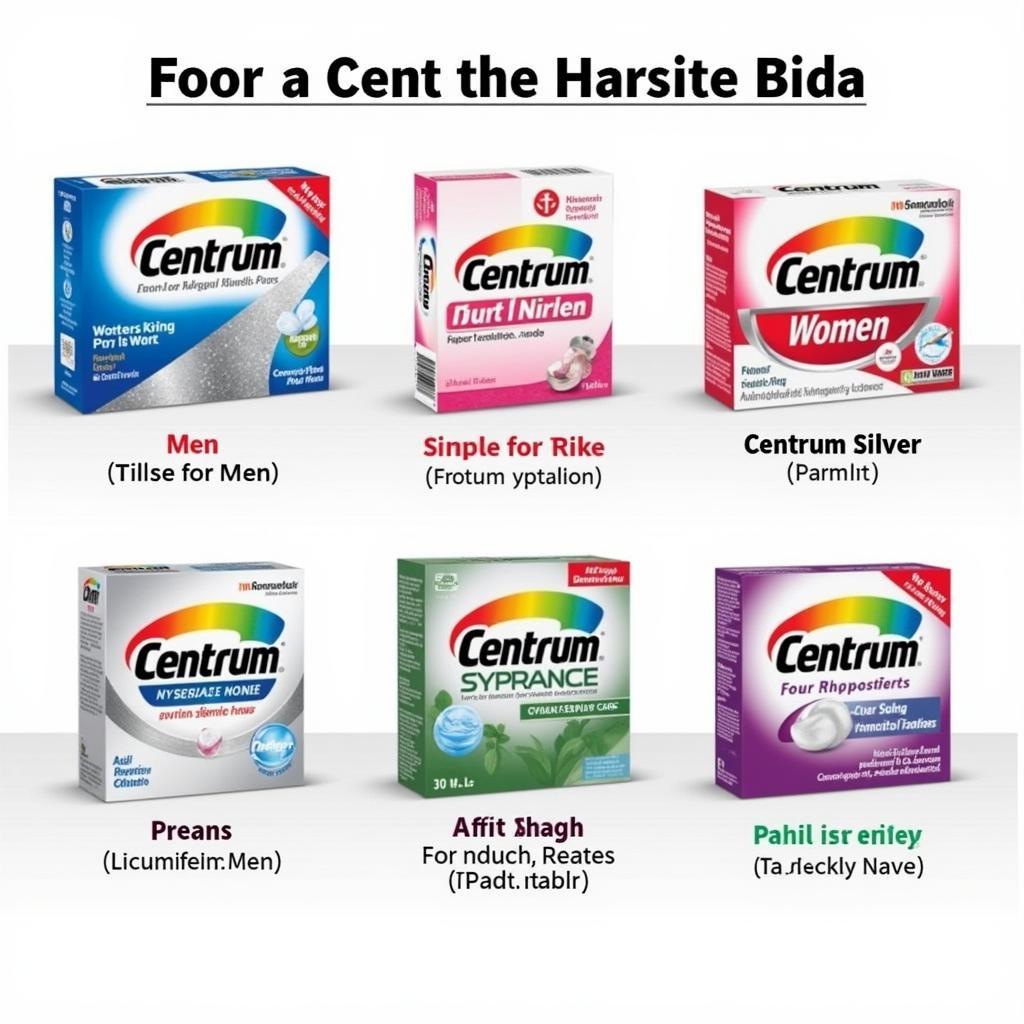 Centrum Tablets Variety Available in Pakistan