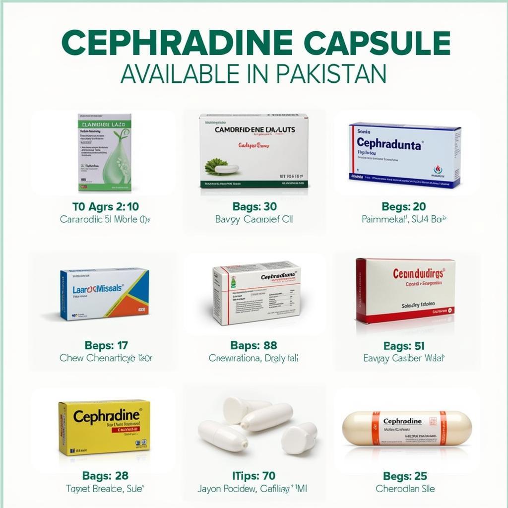 Cephradine Capsule and Tablet Forms in Pakistan