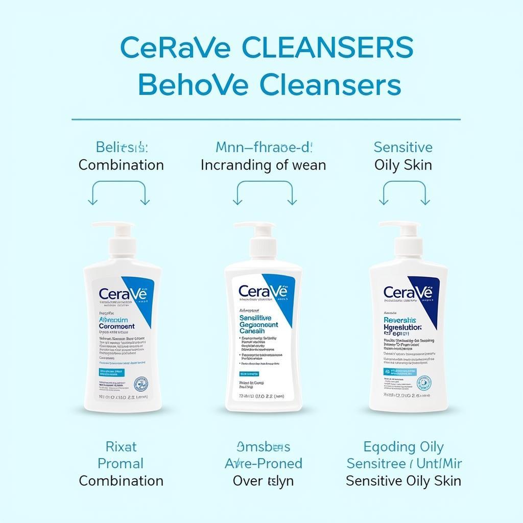 CeraVe Cleanser for Different Oily Skin Types