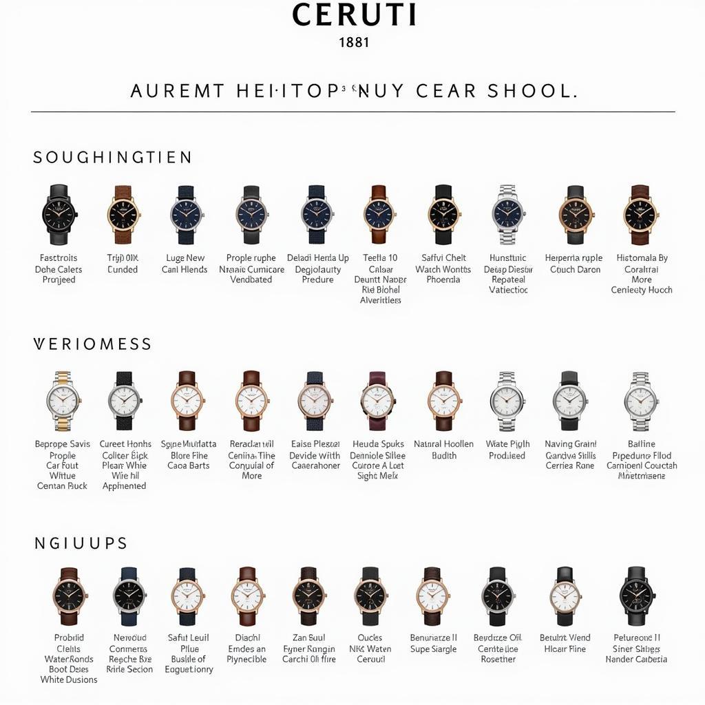 A Selection of Popular Cerruti 1881 Watches for Men and Women