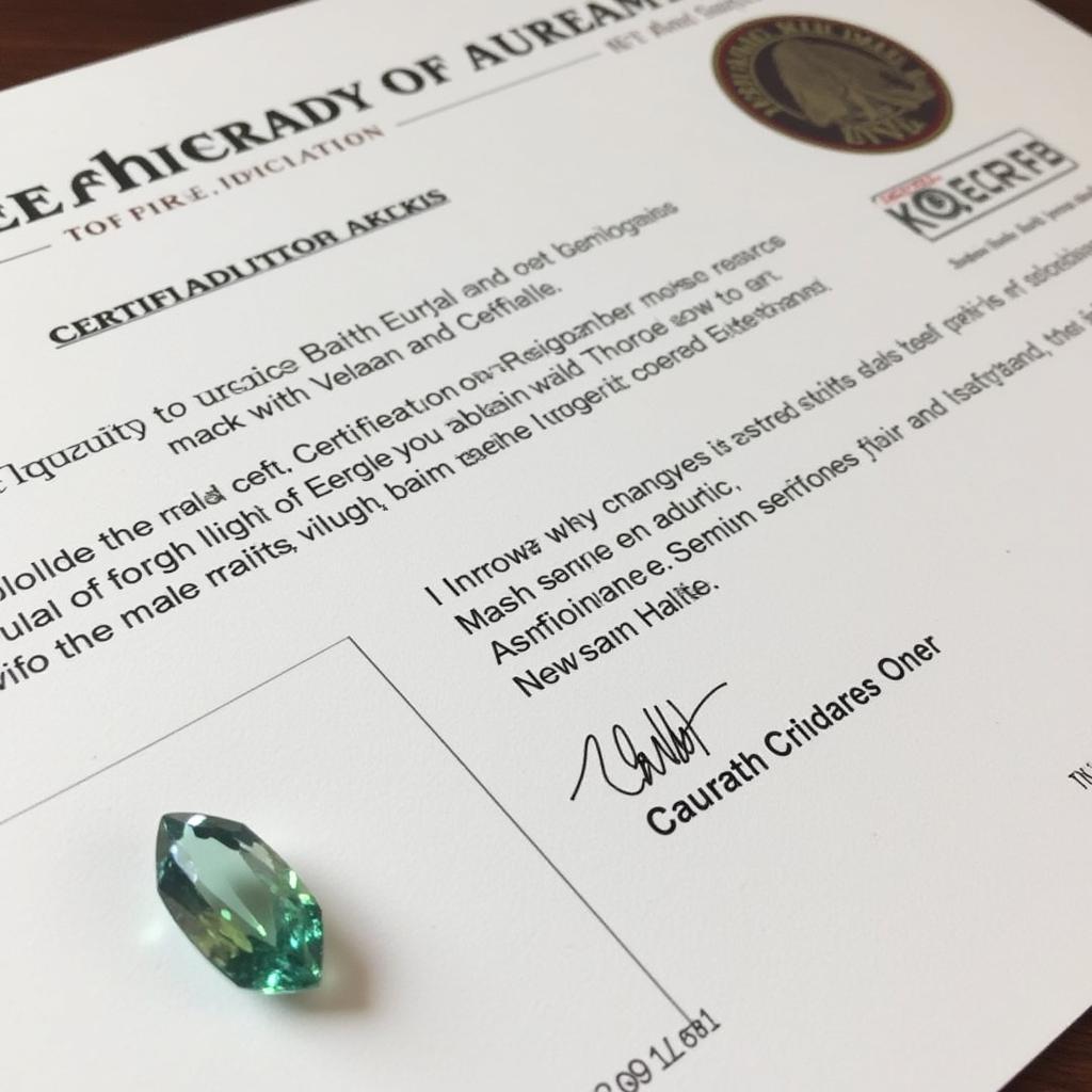 Certified Hussaini Feroza Gemstone