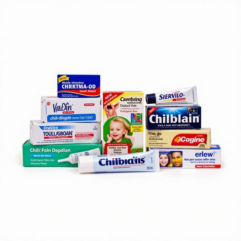 Variety of Chilblains Cream Tubes