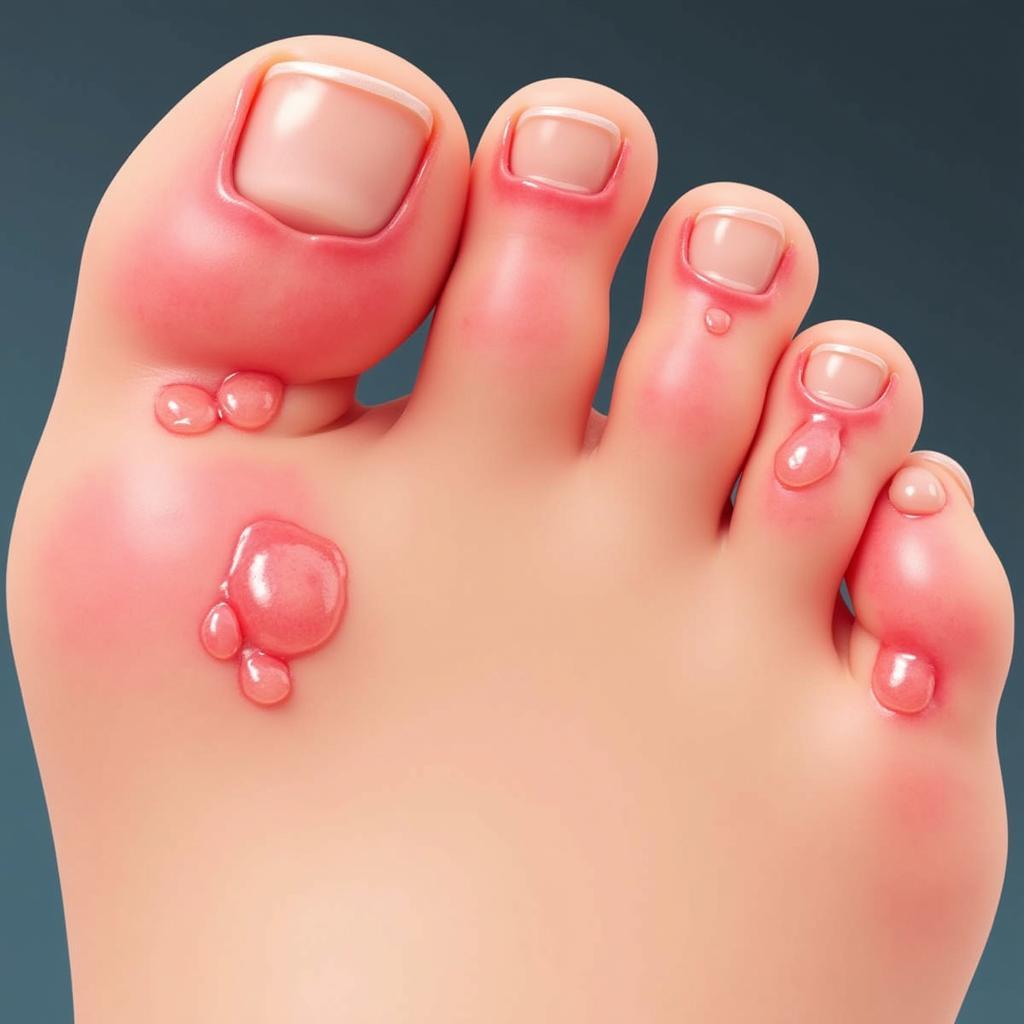 Chilblains Symptoms on Toes