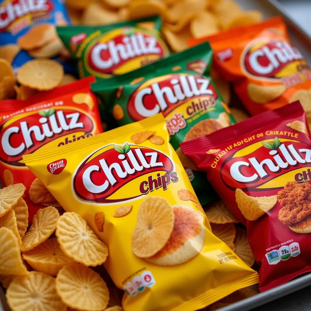 Assortment of Chillz Chips Flavors in Pakistan