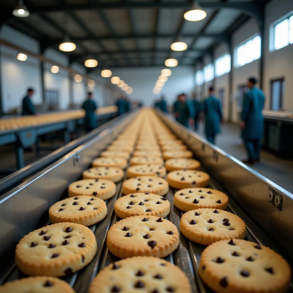 Chocolate Chip Biscuit Production Line in Pakistan