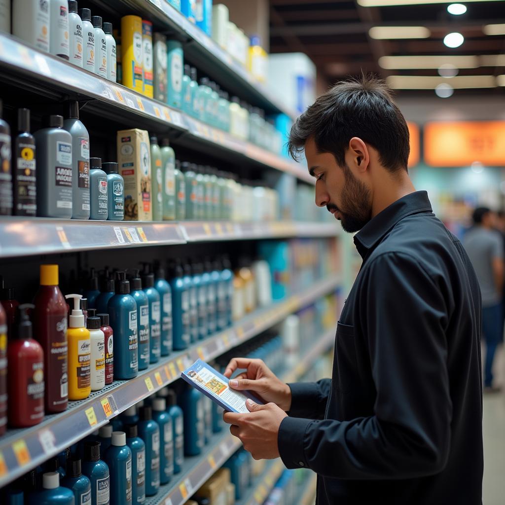 Selecting Hair Cream