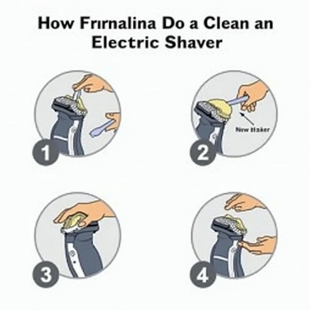 Cleaning an Electric Shaver