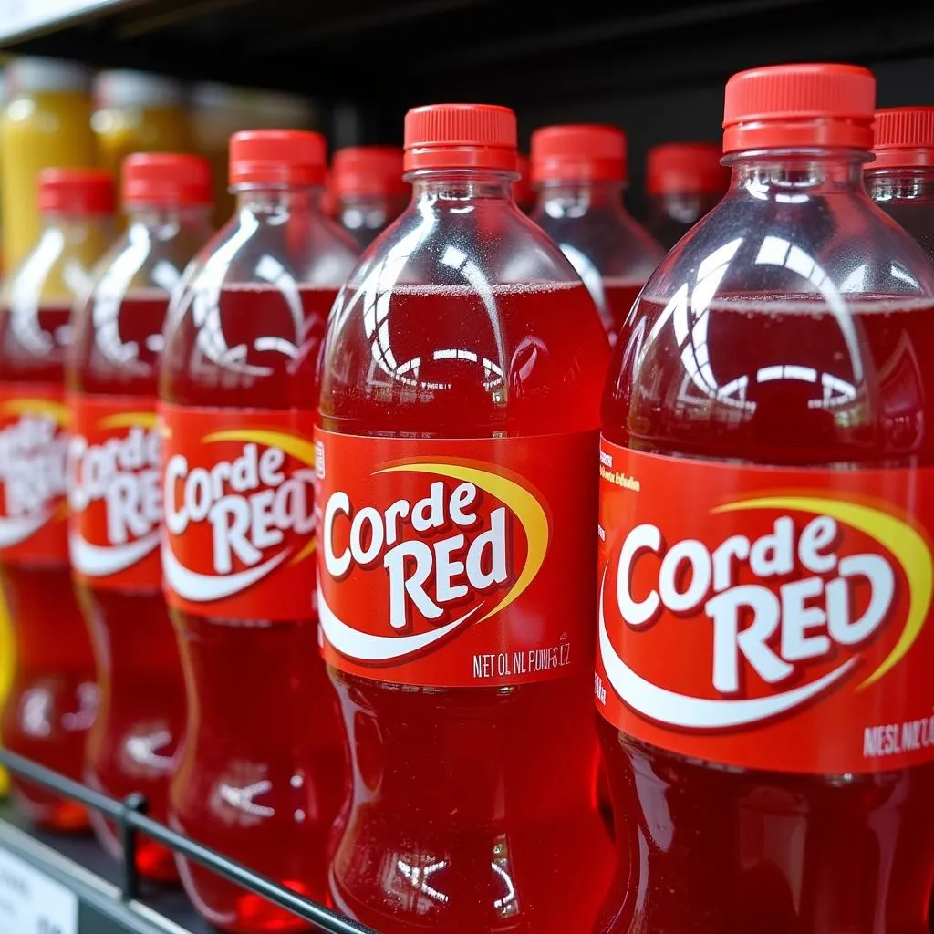 Code Red Drink Display in a Pakistani Supermarket