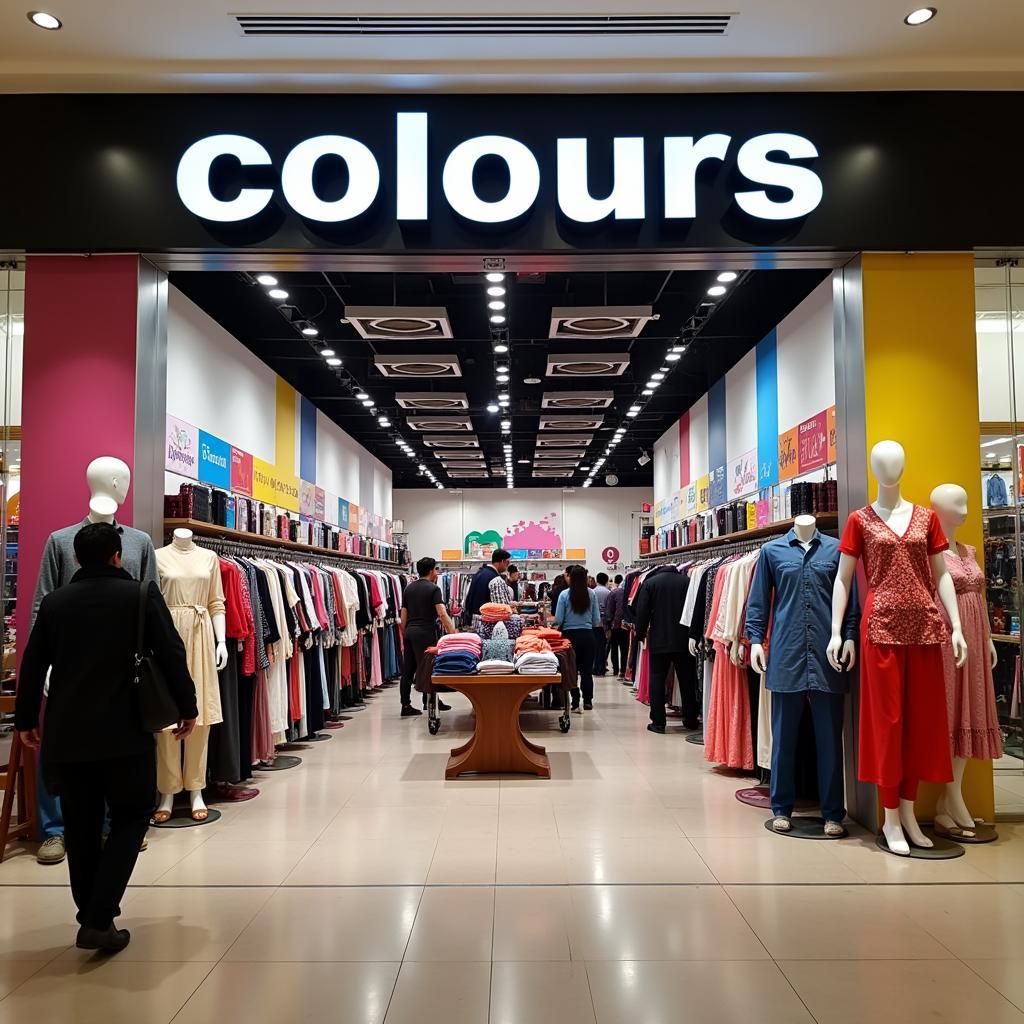 Colours Clothing Storefront in Lahore