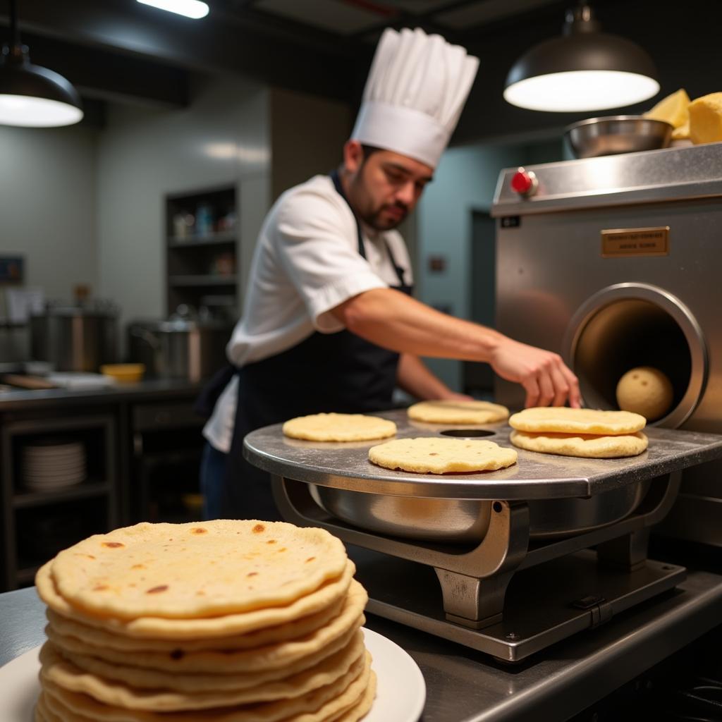 Commercial Roti Maker in Pakistani Restaurant