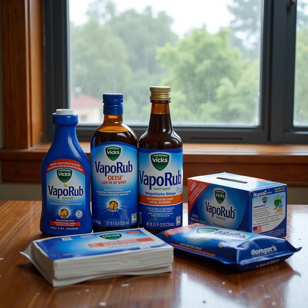 Vicks products for cold relief