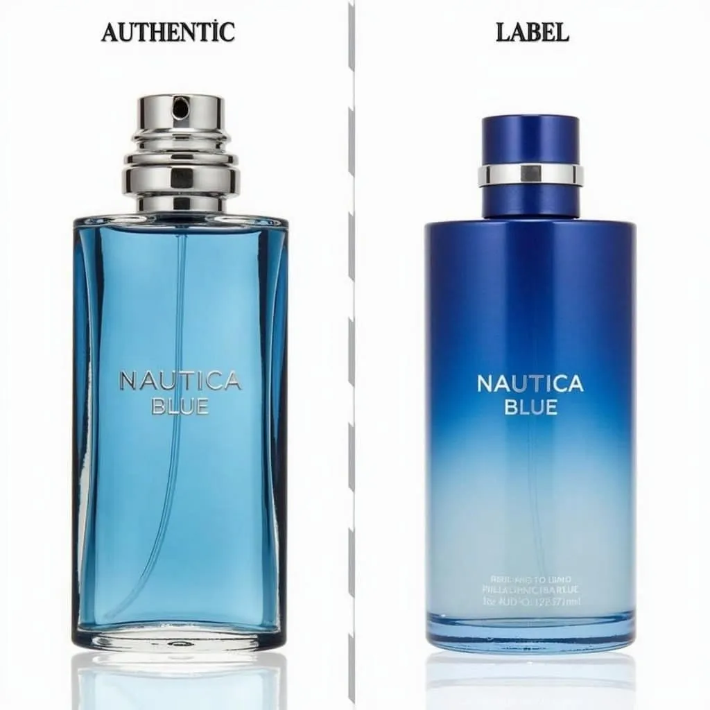 Authentic vs. Fake Nautica Blue perfume