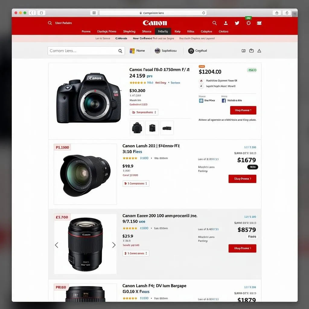 Comparing Prices of Canon 24-105mm f/4 Lens Online