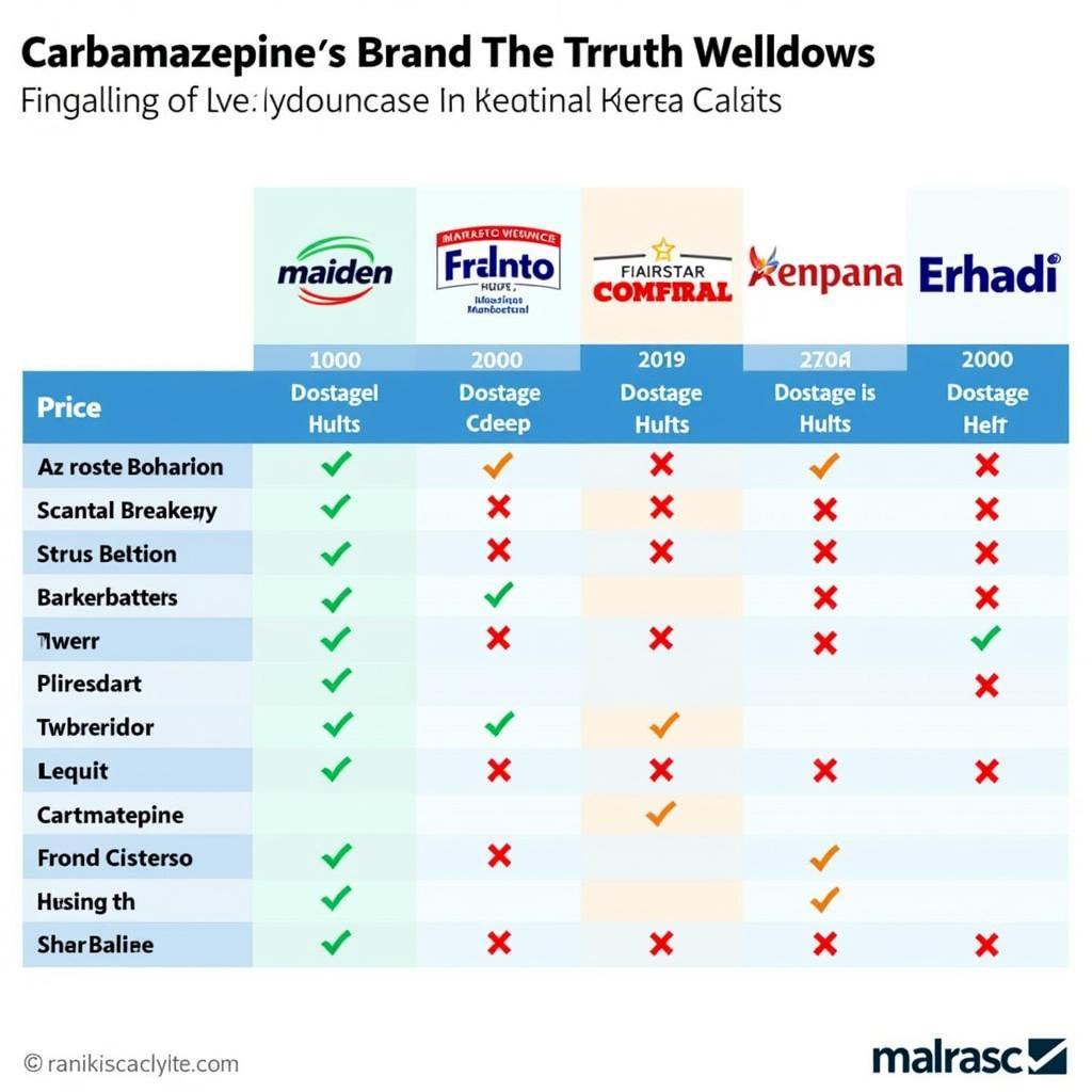 Comparing Different Carbamazepine Brands in Pakistan