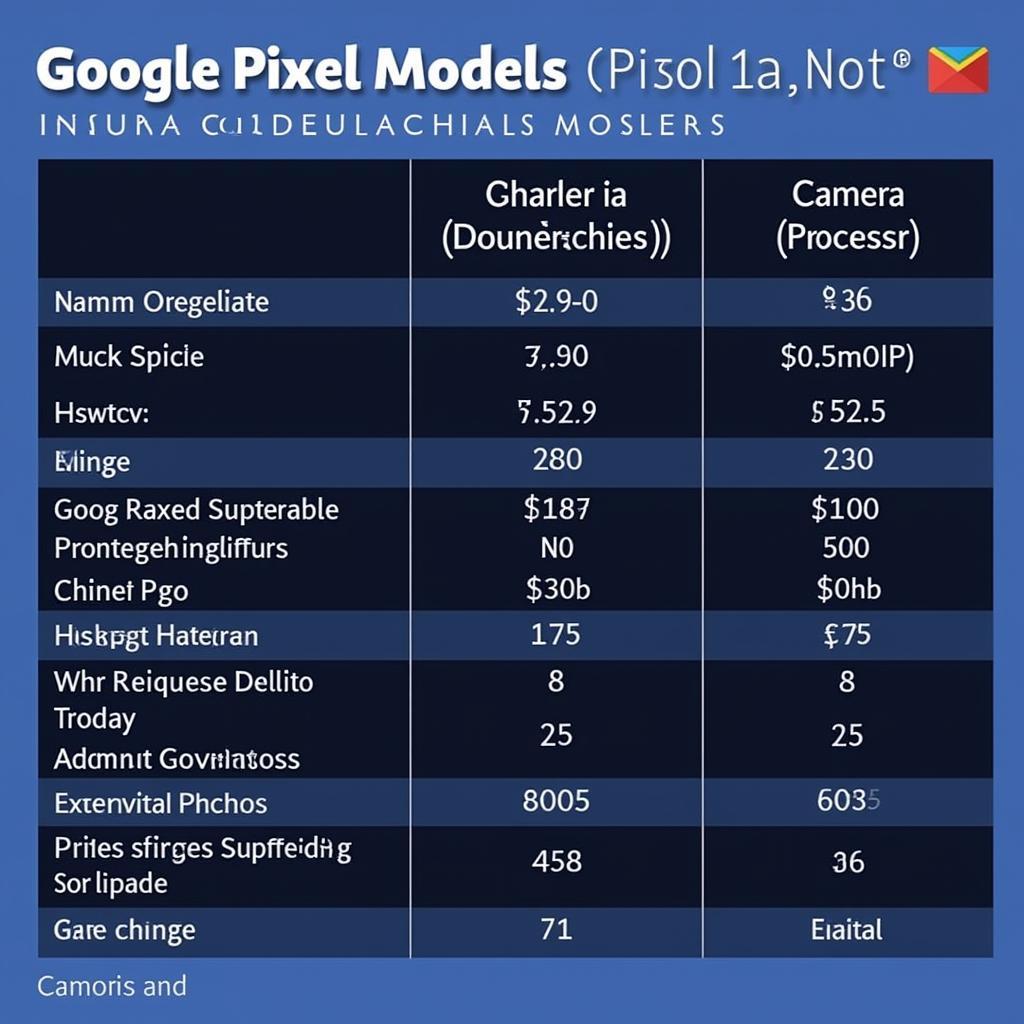 Comparing Google Pixel Models