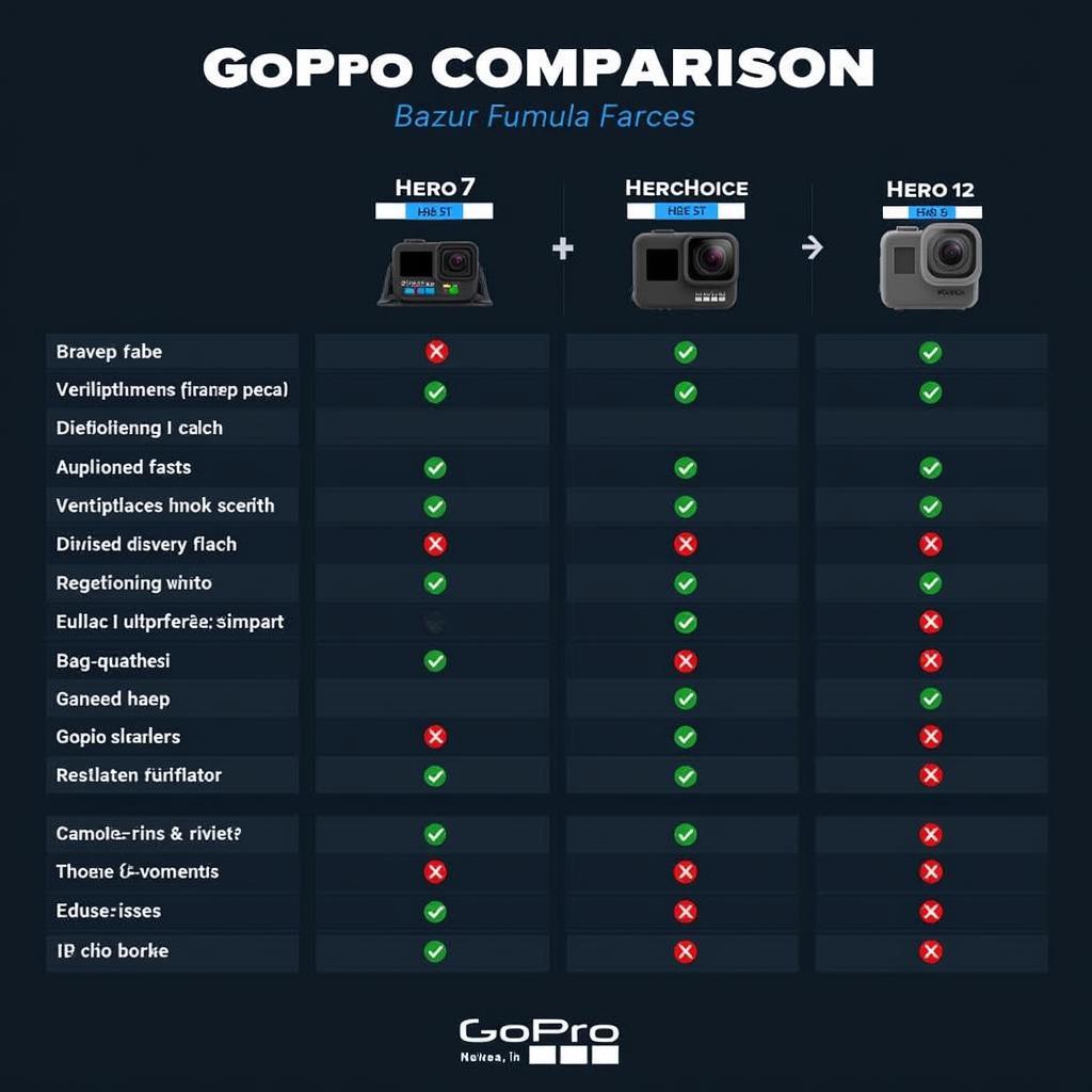 Comparing GoPro Hero 7 with other Models