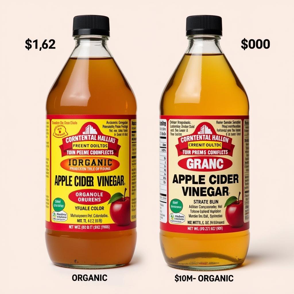 Comparing Organic and Non-Organic Apple Cider Vinegar