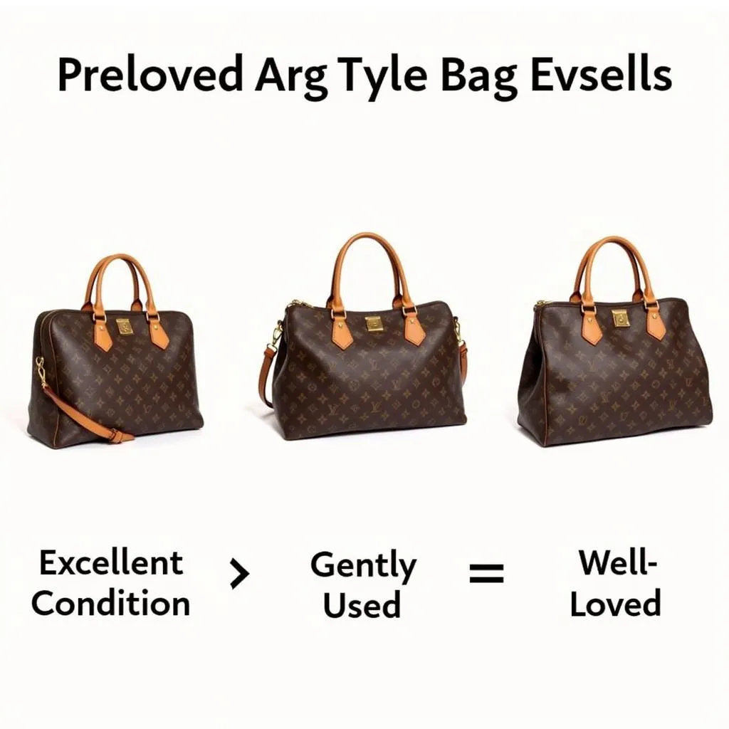  Different conditions of preloved luxury bags