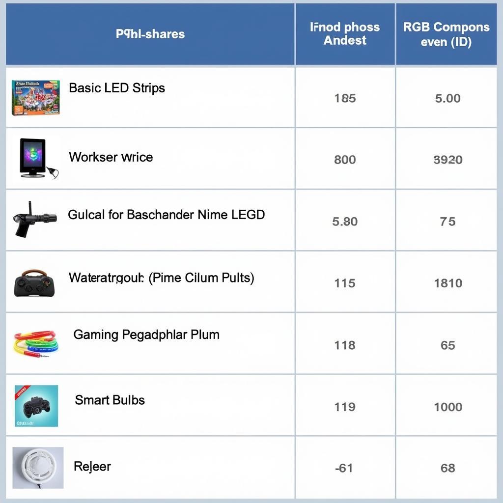 RGB Lights Price Comparison