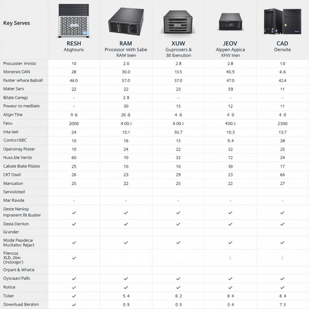 A side-by-side comparison of server specifications in Pakistan