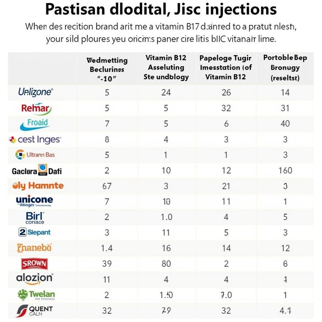 Comparing Vitamin B12 Injection Brands