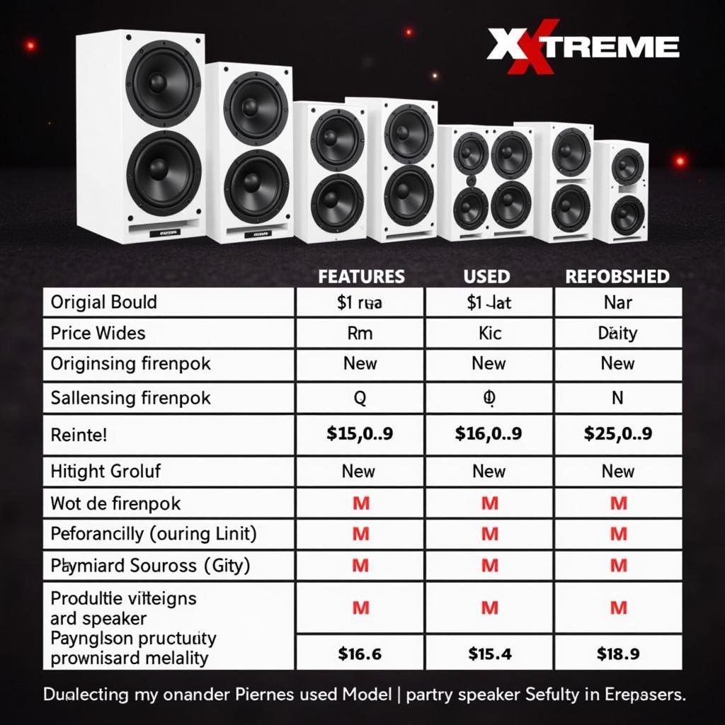 Comparing Xtreme Speaker Prices in Pakistan