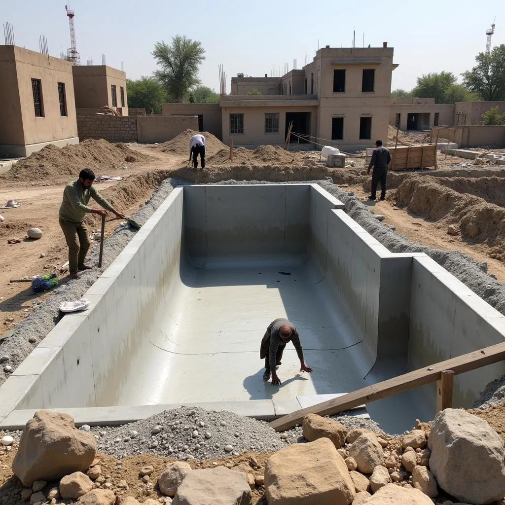 Concrete Pool Construction in Pakistan